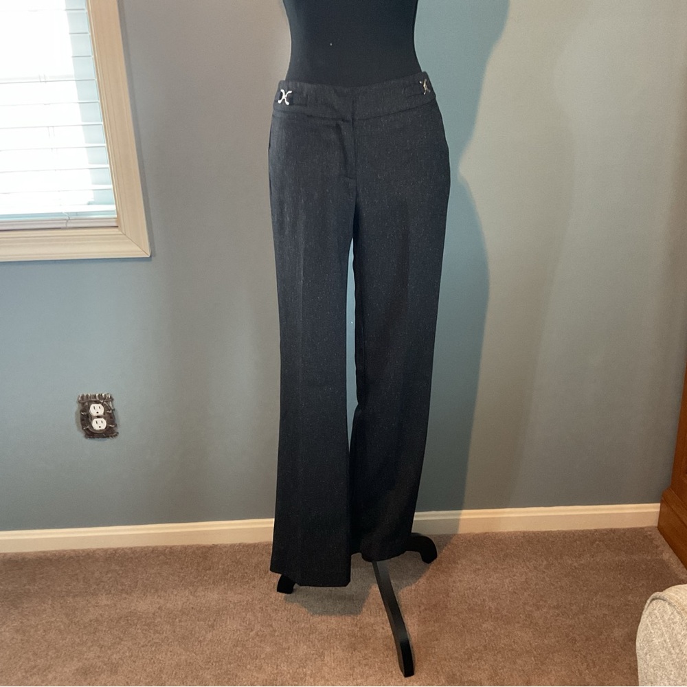New York & Company Black Wide-Leg Dress Pants